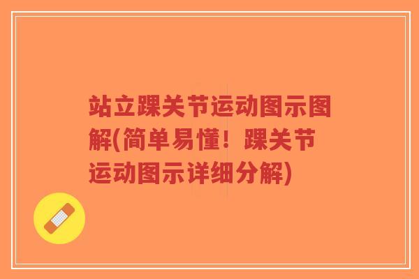 站立踝关节运动图示图解(简单易懂!踝关节运动图示详细分解)-第1张图片-超越 站立踝关节运动图示图解(简单易懂!踝关节运动图示详细分解)-第1张图片-超越