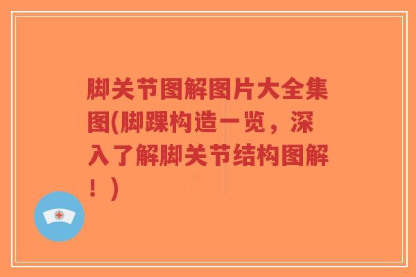 脚关节图解图片大全集图(脚踝构造一览,深入了解脚关节结构图解!)-第1张图片-超越 脚关节图解图片大全集图(脚踝构造一览,深入了解脚关节结构图解!)-第1张图片-超越