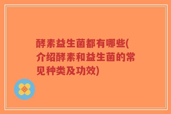 酵素益生菌都有哪些(介绍酵素和益生菌的常见种类及功效)-第1张图片-超越 酵素益生菌都有哪些(介绍酵素和益生菌的常见种类及功效)-第1张图片-超越