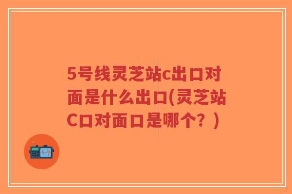 5号线灵芝站c出口对面是什么出口(灵芝站C口对面口是哪个?)-第1张图片-超越 5号线灵芝站c出口对面是什么出口(灵芝站C口对面口是哪个?)-第1张图片-超越