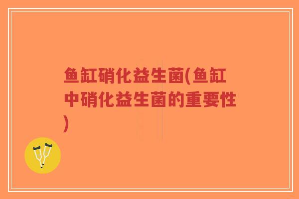 鱼缸硝化益生菌(鱼缸中硝化益生菌的重要性)-第1张图片-超越 鱼缸硝化益生菌(鱼缸中硝化益生菌的重要性)-第1张图片-超越