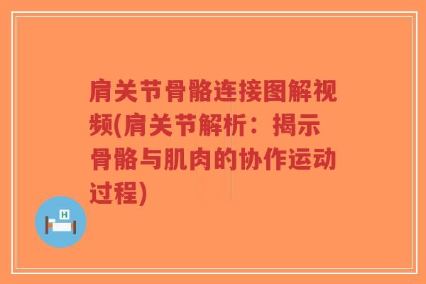 肩关节骨骼连接图解视频(肩关节解析:揭示骨骼与肌肉的协作运动过程)-第1张图片-超越 肩关节骨骼连接图解视频(肩关节解析:揭示骨骼与肌肉的协作运动过程)-第1张图片-超越