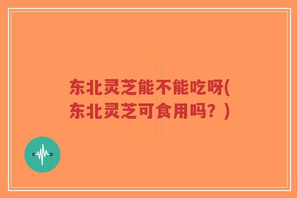 东北灵芝能不能吃呀(东北灵芝可食用吗?)-第1张图片-超越 东北灵芝能不能吃呀(东北灵芝可食用吗?)-第1张图片-超越