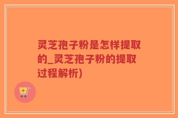 灵芝孢子粉是怎样提取的_灵芝孢子粉的提取过程解析)-第1张图片-超越 灵芝孢子粉是怎样提取的_灵芝孢子粉的提取过程解析)-第1张图片-超越