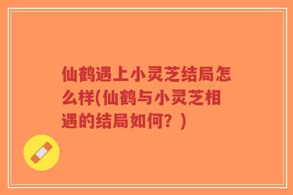 仙鹤遇上小灵芝结局怎么样(仙鹤与小灵芝相遇的结局如何?)-第1张图片-超越 仙鹤遇上小灵芝结局怎么样(仙鹤与小灵芝相遇的结局如何?)-第1张图片-超越