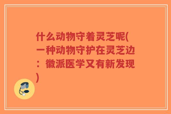 什么动物守着灵芝呢(一种动物守护在灵芝边:徽派医学又有新发现)-第1张图片-超越 什么动物守着灵芝呢(一种动物守护在灵芝边:徽派医学又有新发现)-第1张图片-超越