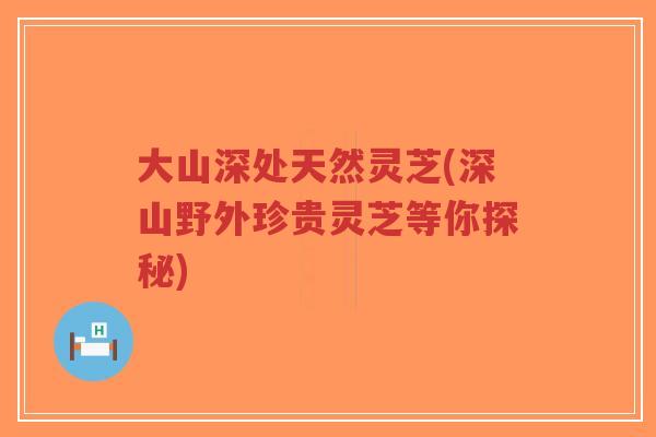大山深处天然灵芝(深山野外珍贵灵芝等你探秘)-第1张图片-超越 大山深处天然灵芝(深山野外珍贵灵芝等你探秘)-第1张图片-超越