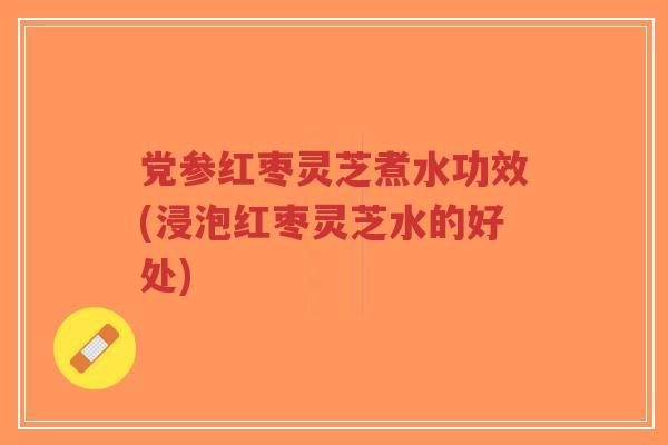 党参红枣灵芝煮水功效(浸泡红枣灵芝水的好处)-第1张图片-超越 党参红枣灵芝煮水功效(浸泡红枣灵芝水的好处)-第1张图片-超越