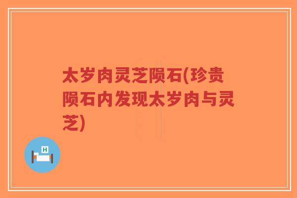 太岁肉灵芝陨石(珍贵陨石内发现太岁肉与灵芝)-第1张图片-超越 太岁肉灵芝陨石(珍贵陨石内发现太岁肉与灵芝)-第1张图片-超越
