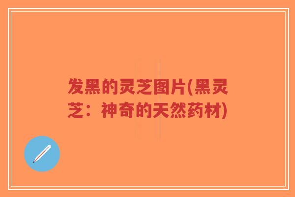 发黑的灵芝图片(黑灵芝:神奇的天然药材)-第1张图片-超越 发黑的灵芝图片(黑灵芝:神奇的天然药材)-第1张图片-超越