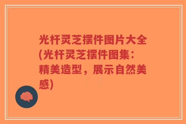 光杆灵芝摆件图片大全(光杆灵芝摆件图集:精美造型,展示自然美感)-第1张图片-超越 光杆灵芝摆件图片大全(光杆灵芝摆件图集:精美造型,展示自然美感)-第1张图片-超越