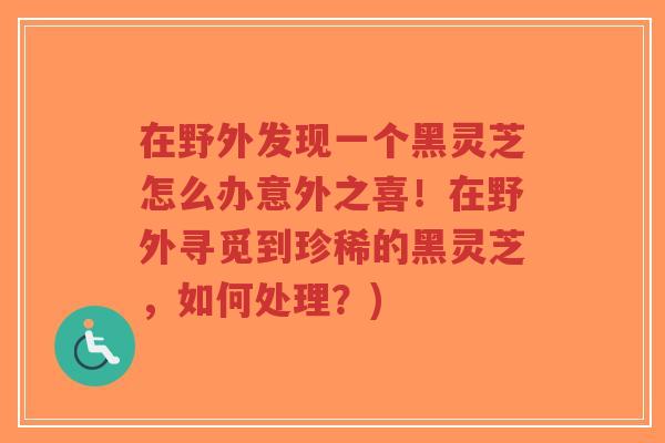 在野外发现一个黑灵芝怎么办意外之喜!在野外寻觅到珍稀的黑灵芝,如何处理?)-第1张图片-超越 在野外发现一个黑灵芝怎么办意外之喜!在野外寻觅到珍稀的黑灵芝,如何处理?)-第1张图片-超越