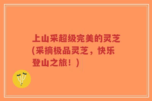 上山采超级完美的灵芝(采摘极品灵芝，快乐登山之旅！)-第1张图片-超越