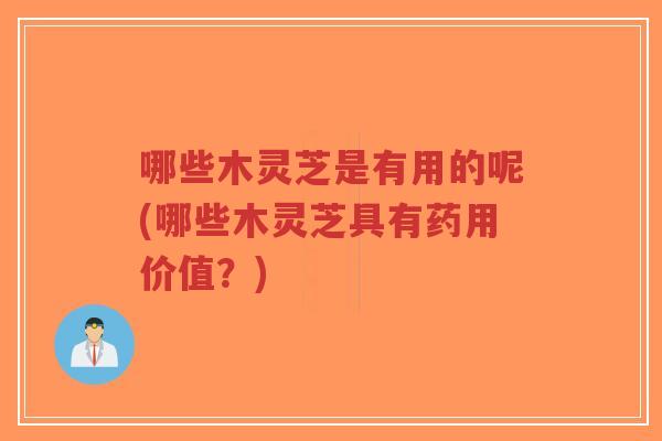 哪些木灵芝是有用的呢(哪些木灵芝具有药用价值?)-第1张图片-超越 哪些木灵芝是有用的呢(哪些木灵芝具有药用价值?)-第1张图片-超越