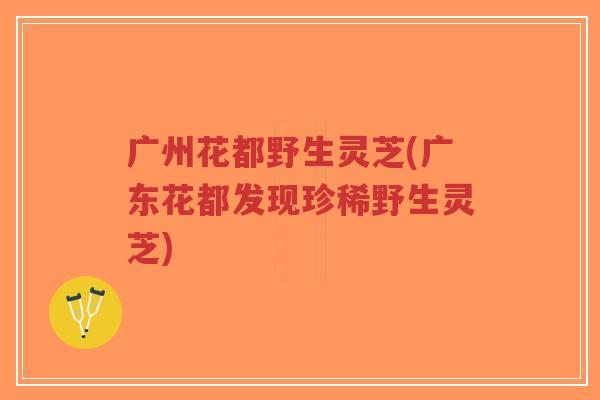 广州花都野生灵芝(广东花都发现珍稀野生灵芝)-第1张图片-超越