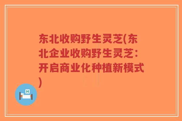 东北收购野生灵芝(东北企业收购野生灵芝：开启商业化种植新模式)-第1张图片-超越