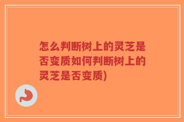 怎么判断树上的灵芝是否变质如何判断树上的灵芝是否变质)-第1张图片-超越 怎么判断树上的灵芝是否变质如何判断树上的灵芝是否变质)-第1张图片-超越