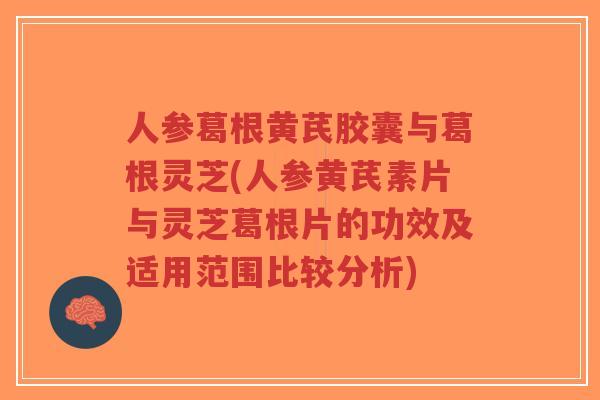 人参葛根黄芪胶囊与葛根灵芝(人参黄芪素片与灵芝葛根片的功效及适用范围比较分析)-第1张图片-超越 人参葛根黄芪胶囊与葛根灵芝(人参黄芪素片与灵芝葛根片的功效及适用范围比较分析)-第1张图片-超越
