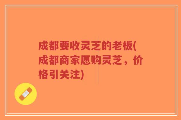 成都要收灵芝的老板(成都商家愿购灵芝,价格引关注)-第1张图片-超越 成都要收灵芝的老板(成都商家愿购灵芝,价格引关注)-第1张图片-超越