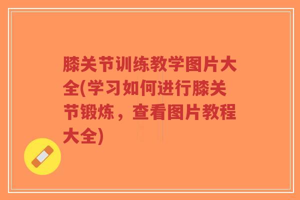 膝关节训练教学图片大全(学习如何进行膝关节锻炼,查看图片教程大全)-第1张图片-超越 膝关节训练教学图片大全(学习如何进行膝关节锻炼,查看图片教程大全)-第1张图片-超越