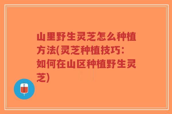山里野生灵芝怎么种植方法(灵芝种植技巧:如何在山区种植野生灵芝)-第1张图片-超越 山里野生灵芝怎么种植方法(灵芝种植技巧:如何在山区种植野生灵芝)-第1张图片-超越