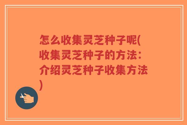 怎么收集灵芝种子呢(收集灵芝种子的方法:介绍灵芝种子收集方法)-第1张图片-超越 怎么收集灵芝种子呢(收集灵芝种子的方法:介绍灵芝种子收集方法)-第1张图片-超越