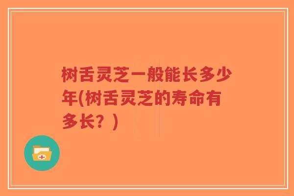 树舌灵芝一般能长多少年(树舌灵芝的寿命有多长?)-第1张图片-超越 树舌灵芝一般能长多少年(树舌灵芝的寿命有多长?)-第1张图片-超越