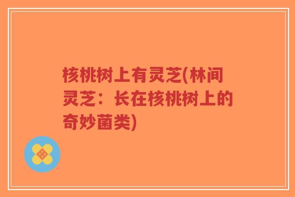核桃树上有灵芝(林间灵芝:长在核桃树上的奇妙菌类)-第1张图片-超越 核桃树上有灵芝(林间灵芝:长在核桃树上的奇妙菌类)-第1张图片-超越
