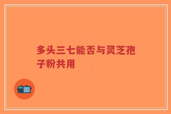 多头三七能否与灵芝孢子粉共用-第1张图片-超越 多头三七能否与灵芝孢子粉共用-第1张图片-超越