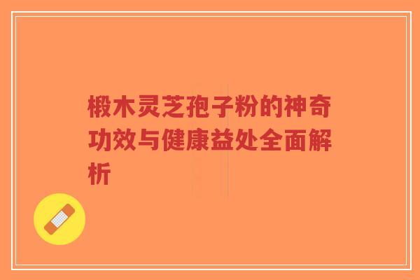 椴木灵芝孢子粉的神奇功效与健康益处全面解析-第1张图片-超越 椴木灵芝孢子粉的神奇功效与健康益处全面解析-第1张图片-超越