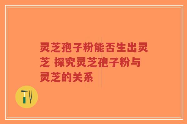 灵芝孢子粉能否生出灵芝 探究灵芝孢子粉与灵芝的关系-第1张图片-超越