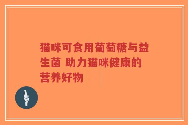 猫咪可食用葡萄糖与益生菌 助力猫咪健康的营养好物-第1张图片-超越 猫咪可食用葡萄糖与益生菌 助力猫咪健康的营养好物-第1张图片-超越