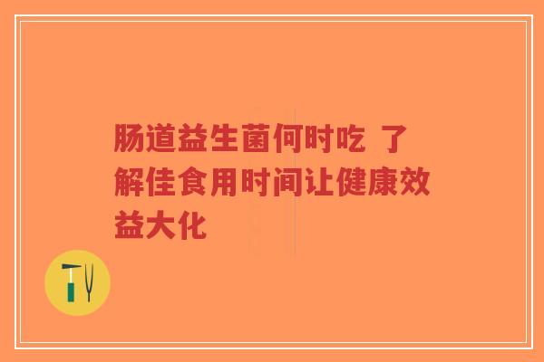 肠道益生菌何时吃 了解佳食用时间让健康效益大化-第1张图片-超越 肠道益生菌何时吃 了解佳食用时间让健康效益大化-第1张图片-超越