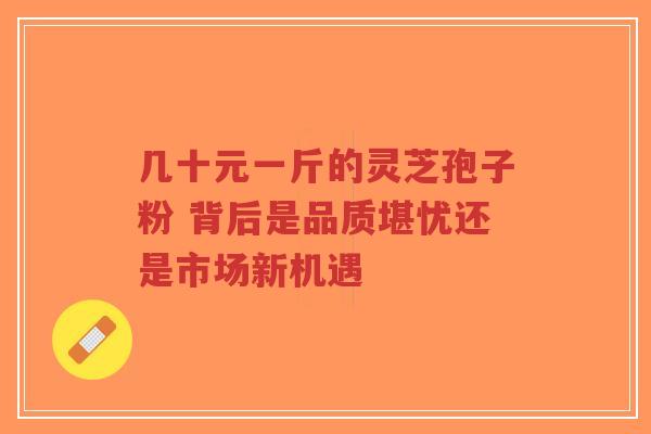 几十元一斤的灵芝孢子粉 背后是品质堪忧还是市场新机遇-第1张图片-超越 几十元一斤的灵芝孢子粉 背后是品质堪忧还是市场新机遇-第1张图片-超越