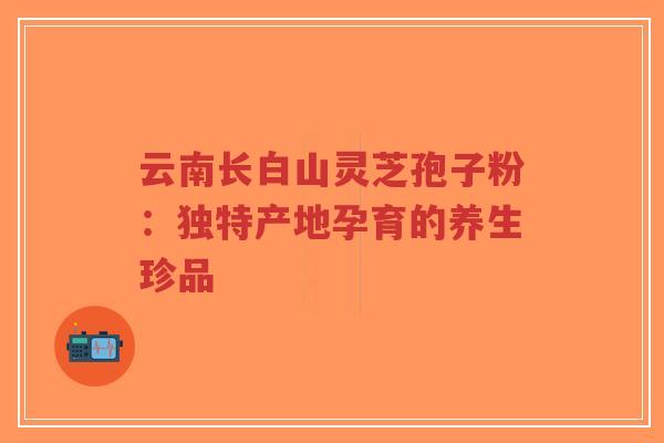 云南长白山灵芝孢子粉:独特产地孕育的养生珍品-第1张图片-超越 云南长白山灵芝孢子粉:独特产地孕育的养生珍品-第1张图片-超越