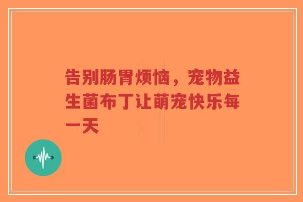 告别肠胃烦恼，宠物益生菌布丁让萌宠快乐每一天-第1张图片-超越